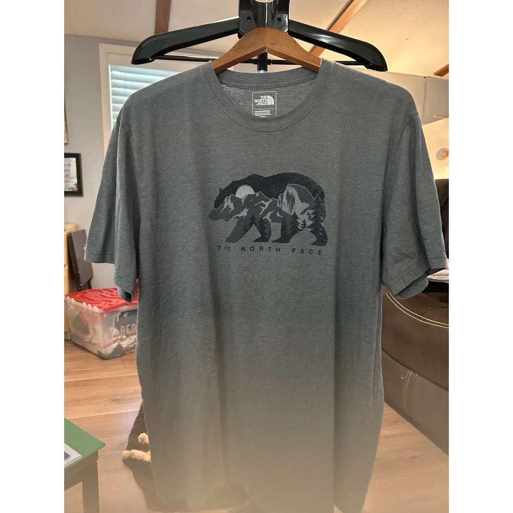 Northface‎ T-shirt XL Dk Gray Outdoor Life